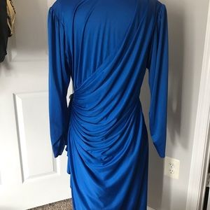 Blue vintage wrap dress